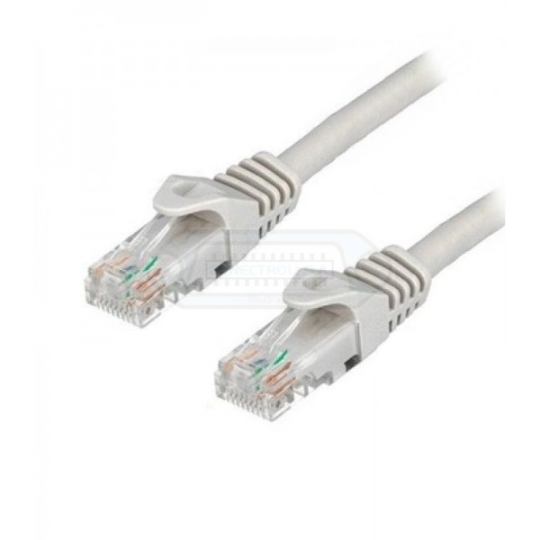 CABLE RJ45 UTP CAT6 GIGABIT M-M GRIS 5m