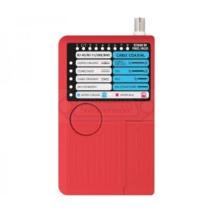 TESTER COMPROBADOR REDES RJ45/11/12, USB, BNC