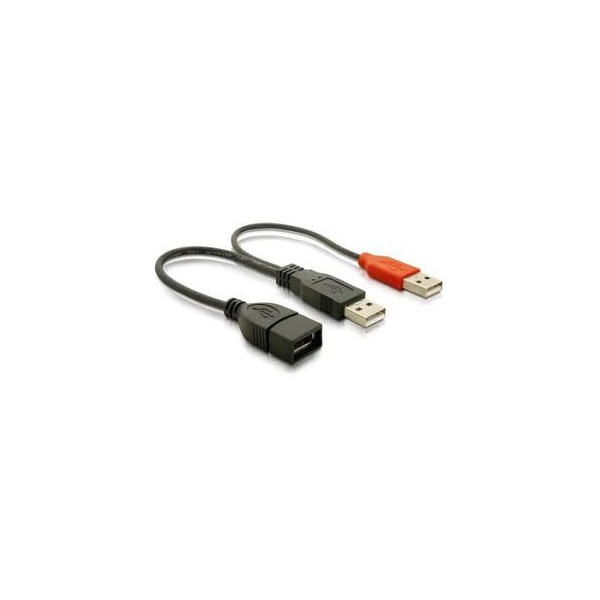 ADAPTADOR USB TIPO-A /M A 2X USB M/H EN Y