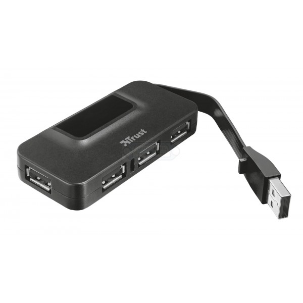 HUB USB 2.0 TRUST 4P. OILA COMPACTO