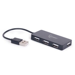 HUB USB 2.0 GEMBIRD 4 PUERTOS NEGRO
