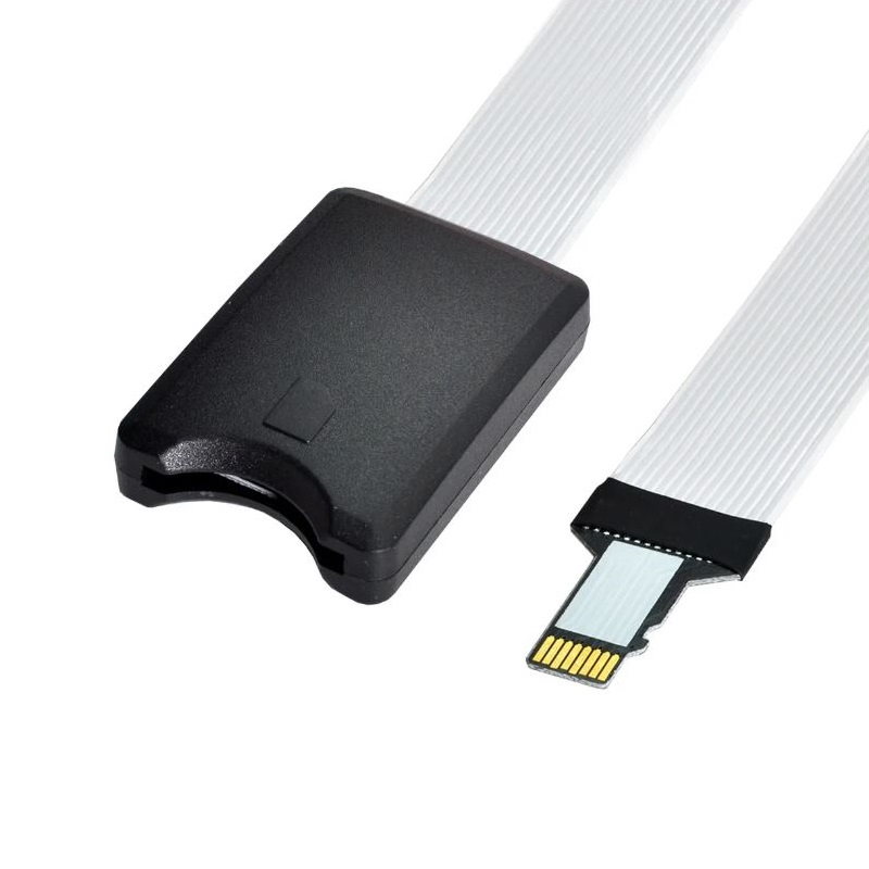 LECTOR EXTENSOR SD/MICRO SD CABLE FPC PLANO 25CMS.