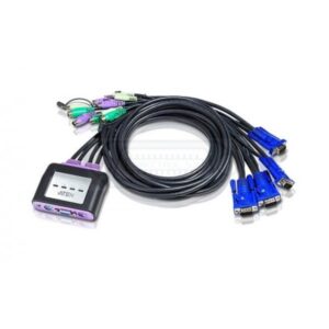 SWITCH KVM ATEN 4 PUERTOS PS/2 + VGA/AUDIO