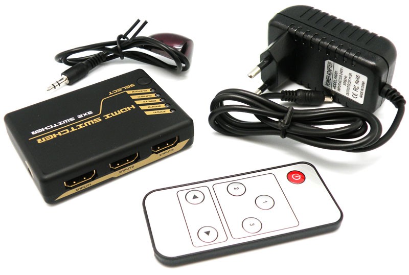 CONMUTADOR HDMI 3 ENTRADAS x 2 SALIDA AUTOMÁTICO 1.3B - Imagen 3