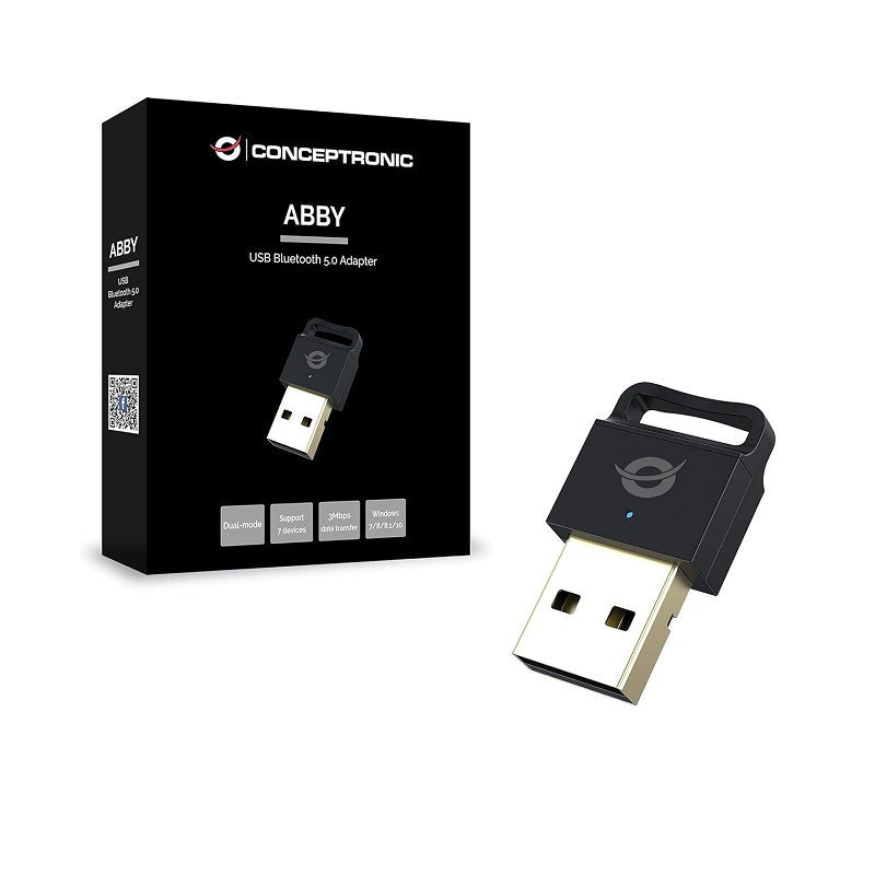 ADAPTADOR BLUETOOTH 5.0 NANO USB CONCEPTRONIC (10-20M)