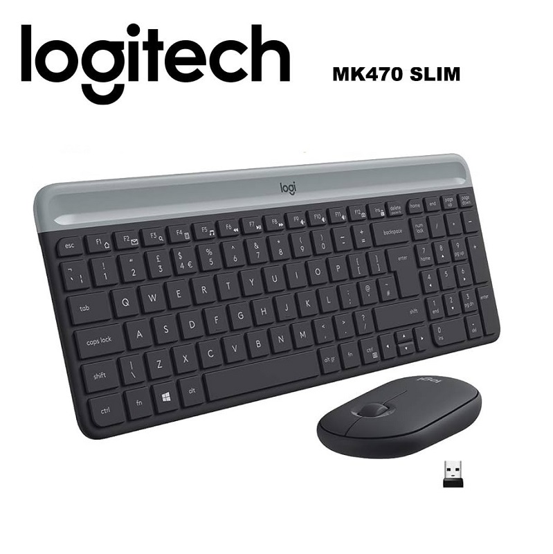 COMBO TECLADO + RATÓN WIRELESS LOGITECH SLIM MK470