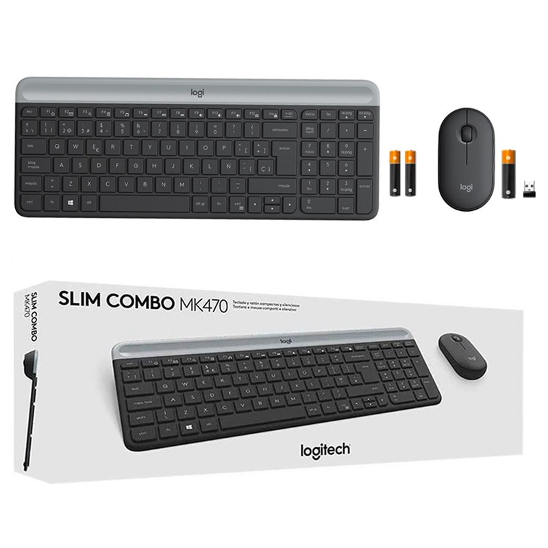 COMBO TECLADO + RATÓN WIRELESS LOGITECH SLIM MK470 - Imagen 3