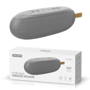 ALTAVOZ WIRELESS PORTÁTIL FM MAXAM 3W x2 GRIS