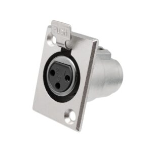 CONECTOR XLR 3P HEMBRA CHASIS TORNILLO