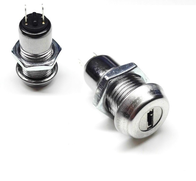 INTERRUPTOR DE LLAVE CONTACTO ELÉCTRICO MINI INOXIDABLE - Imagen 3