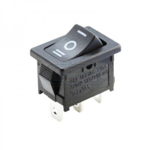 INTERRUPTOR BALANCÍN ON-OFF-ON (1Co) 10A/250V NEGRO