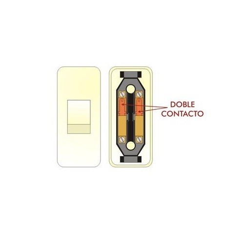INTERRUPTOR BALANCÍN ON-OFF (2Co) 2A/250V PASANTE BLANCO - Imagen 3