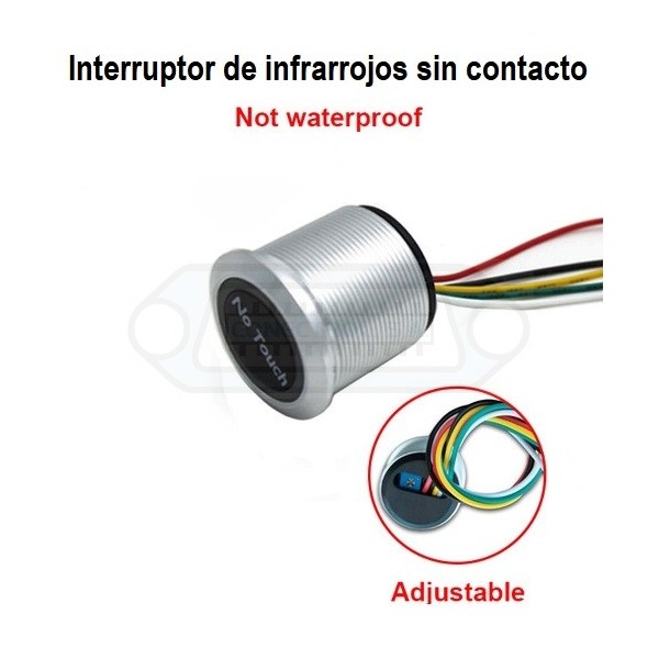 INTERRUPTOR IR SIN CONTACTO AJUSTABLE DC12V/24V CON LED