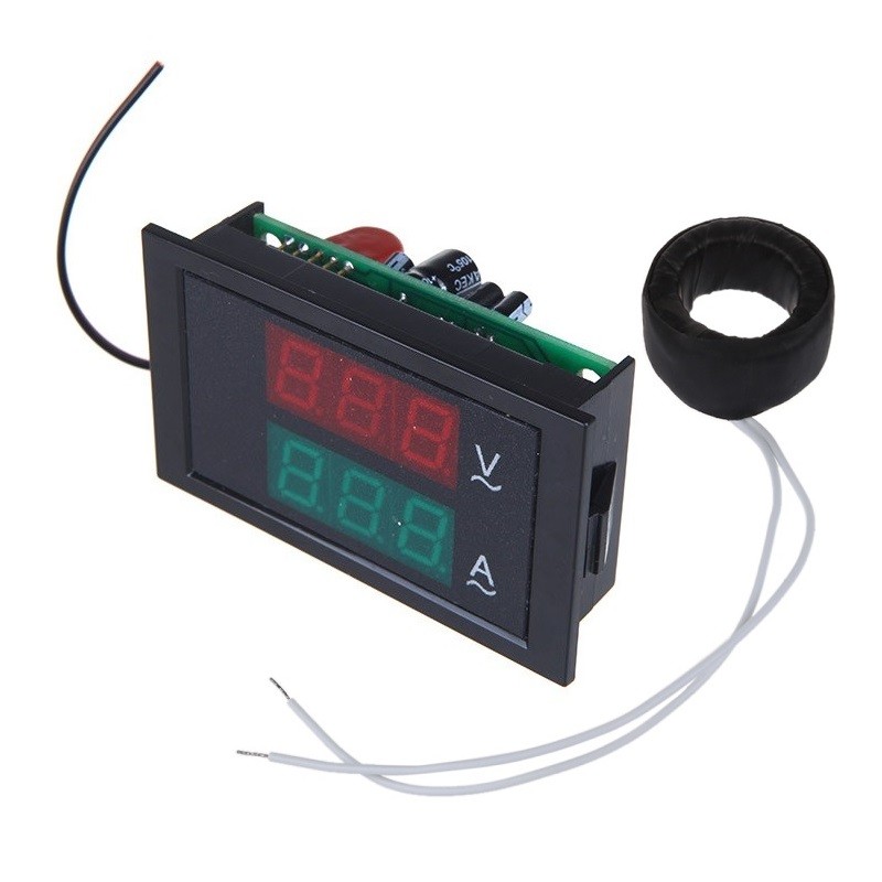 VOLTÍMETRO / AMPERÍMETRO PANEL AC 80/300V 99.9A - Imagen 3