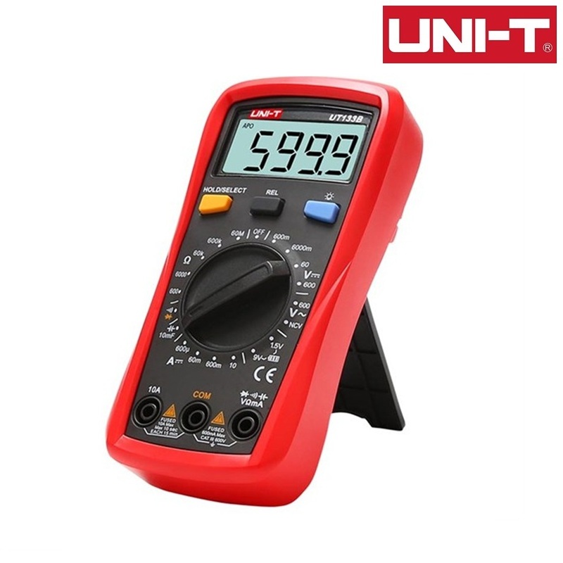 MULTÍMETRO DIGITAL UNI-T UT133B CAT III AC/DC 600V 10A