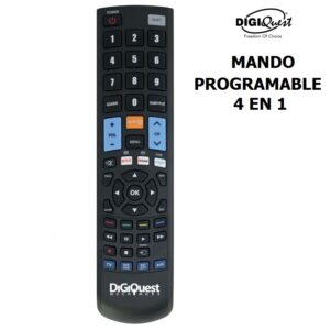MANDO UNIVERSAL 4 EN1 PROGRAMABLE PC/IR DIGIQUEST TLC143