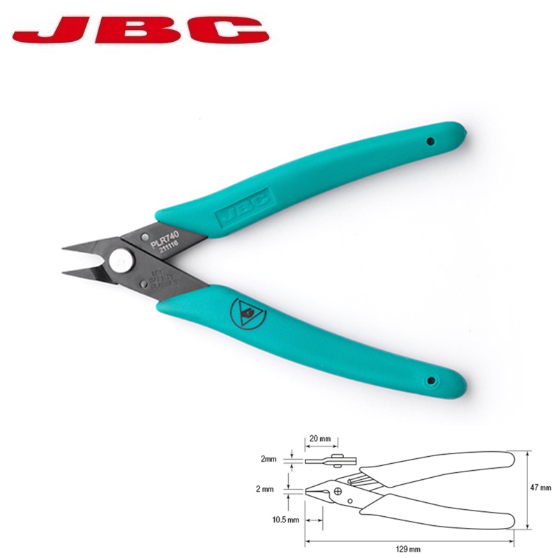 ALICATES DE PUNTA PLANA CORTA JBC PLR740