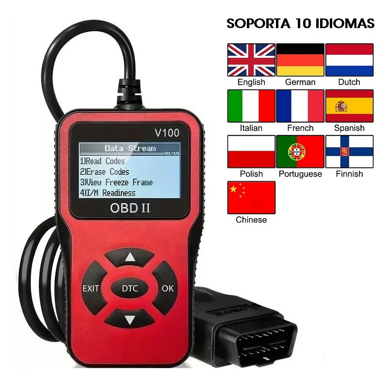 ESCANER DE DIAGNÓSTICO COCHE OBD2 V100 PLUG AND PLAY - Imagen 4