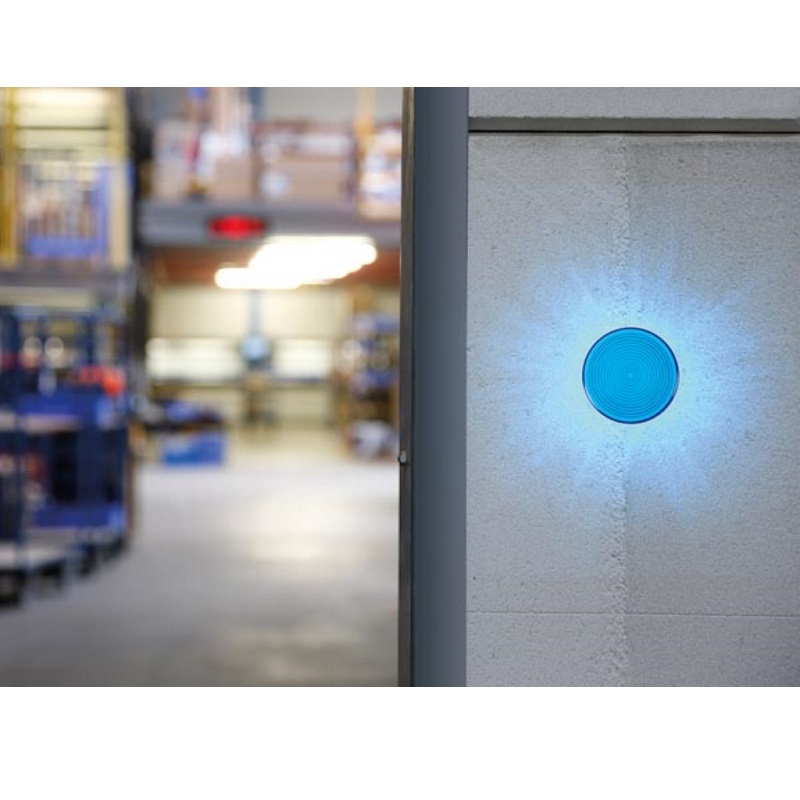 PILOTO LED INTERMITENTE Ø77mm 12V DC IP20 AZUL - Imagen 3