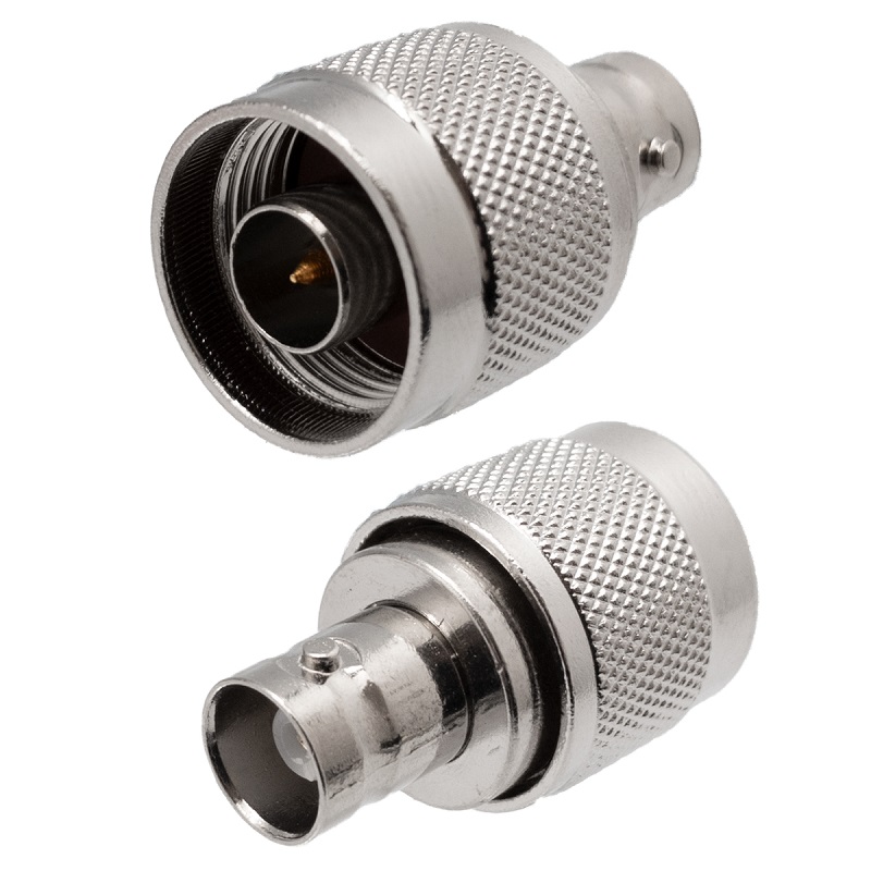 ADAPTADOR N MACHO - BNC HEMBRA RECTO AÉREO