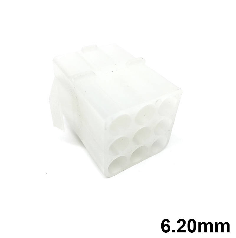 CONECTOR POWER 6.20mm 9C (3x3 FILAS) MACHO AÉREO