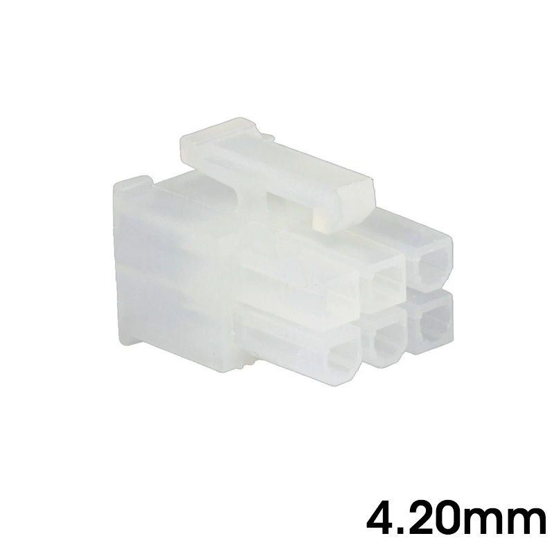 CONECTOR MINI POWER 6C HEMBRA AÉREO 4.20mm NATURAL