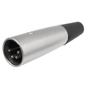 CONECTOR XLR 4P MACHO AÉREO RECTO