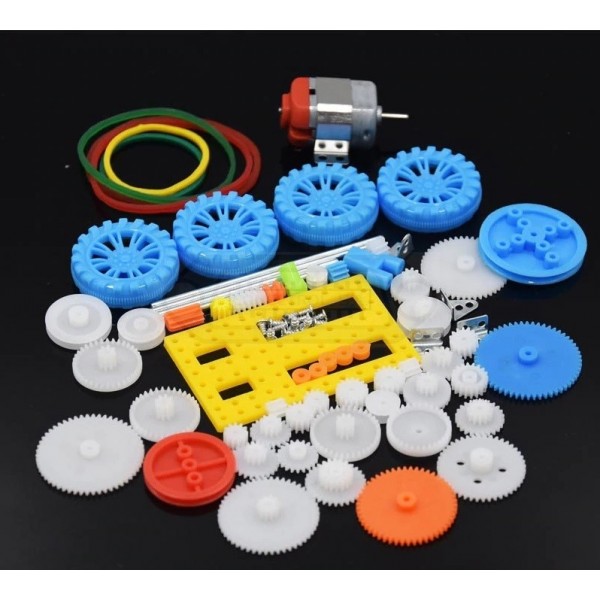 KIT MOTOR 3VCC + ENGRANAJES PARA ROBOT COCHE