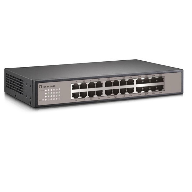 SWITCH ETHERNET 24P GIGABIT STONET RACK SMART