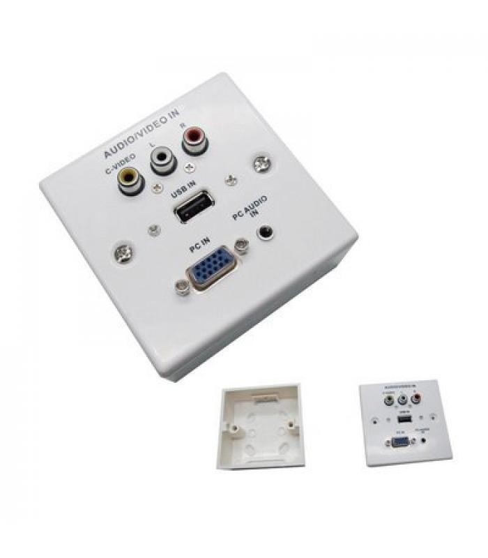 ROSETA DE PARED MULTIMEDIA MULTIPUERTO - Imagen 3