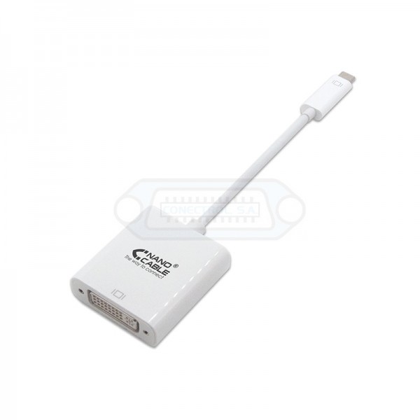 CONVERSOR VIDEO USB-C A DVI-D EN 15CMS.