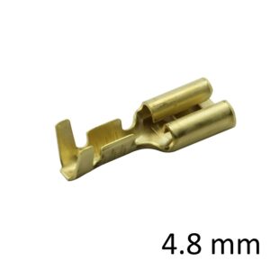 TERMINAL FASTON 4.8mm HEMBRA LATÓN CABLE 1-1.5mm²