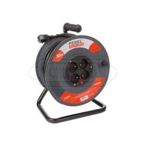 ENROLLACABLE MULTIENCHUFE 4 SALIDAS 50MTS.