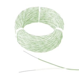 BOBINA HILO PUENTE 1 PAR (2x0.4mm) BLANCO-VERDE 500M