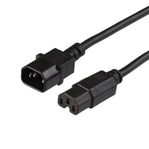 CABLE RED IEC C14 MACHO - C15 HEMBRA 2M PB FREE