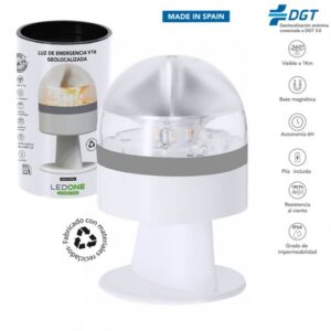 LUZ DE EMERGENCIA V16 IoT GEOLOCALIZADA DGT 3.0 LEDONE BLANCO
