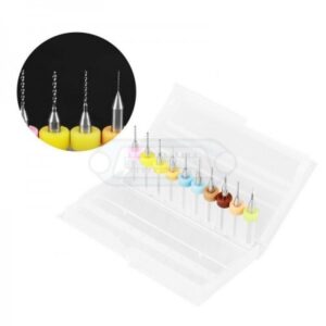JUEGO MICRO BROCAS DRILL x10 PCB 0.3mm - 1.2mm