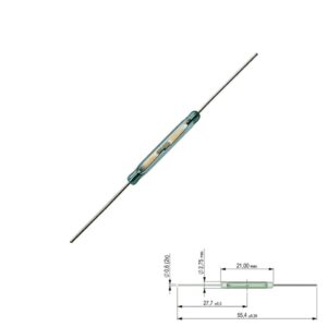 AMPOLLA REED 21mm 1 CONTACTO V/O