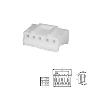 CONECTOR POSTE 2,00mm 5 PINES HEMBRA