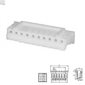 CONECTOR POSTE 2,00mm 10 PINES HEMBRA