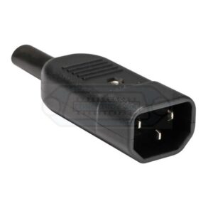 CONECTOR IEC 60320 C14 MACHO AÉREO 10A HOMOLOGADO