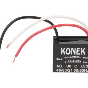 CONDENSADOR ARRANQUE MOTOR DOBLE 1+1.5 uF 450VCA