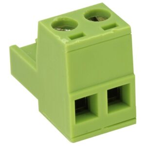 CLEMA HEMBRA ACODADA 2 PINES PASO 5.08mm. MSTB2ST