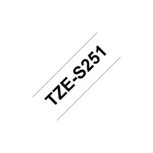 CINTA SUPER ADHESIVA BROTHER 24mm NEGRO/BLANCO 8m