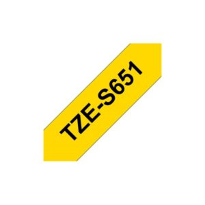 CINTA SUPER ADHESIVA BROTHER 24mm NEGRO/AMARILLO 8m