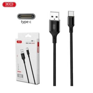 CABLE USB-C A USB-A 2.4A CARGA/DATOS XO NB143 NEGRO 1m