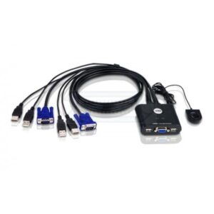 SWITCH KVM ATEN 2 PUERTOS USB/VGA CON MANDO