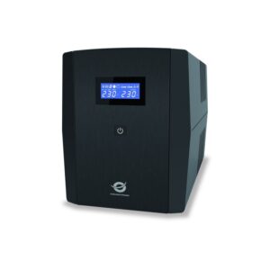 SAI 2200VA (1320W) CONCEPTRONIC ZEUS04EM PROTECCION LAN, 3 IEC, 2 SCHUKO, USB HID