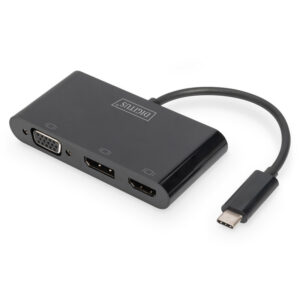 MINI DOCK USB-C 3P UHD 4K HDMI - DISPLAYPORT - VGA