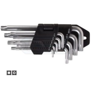 JUEGO LLAVES TORX DE SEGURIDAD 9 PIEZAS